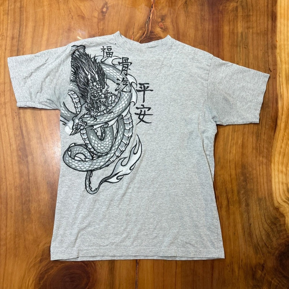 Vintage JNCO Jeans Crewneck T-shirt Medium Men's Dragon Short sleeve Y2K JJ18